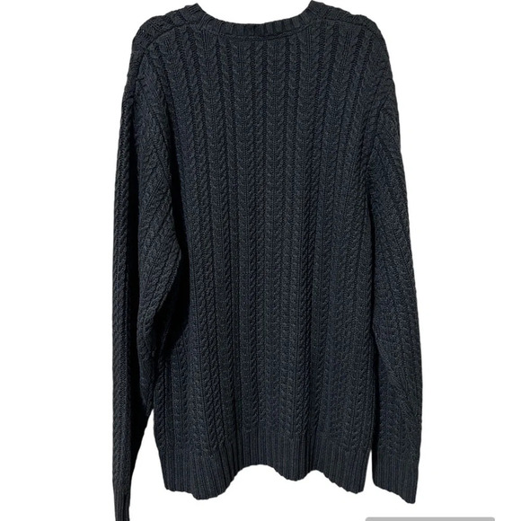 Timberland New Gray Cable Knit Crewneck Standard Fit Sweater Size XXL - Picture 2 of 5
